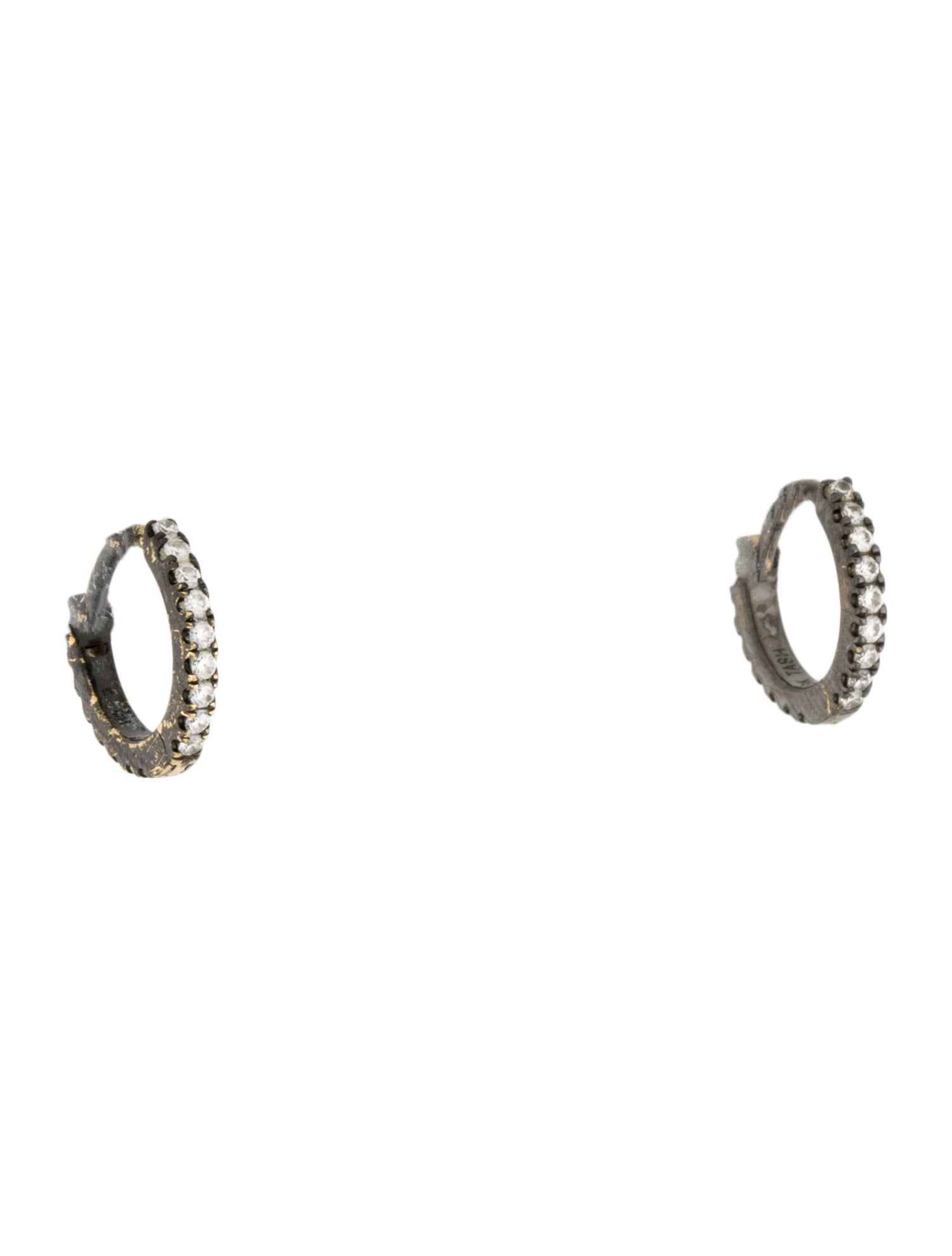 Maria Tash 18K Diamond Eternity Hoop Earrings