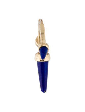 Maria Tash 14K Lapis Triple Long Spike Huggie Single Earring