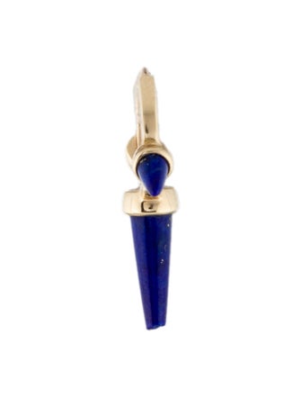Maria Tash 14K Lapis Triple Long Spike Huggie Single Earring