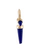 Maria Tash 14K Lapis Triple Long Spike Huggie Single Earring