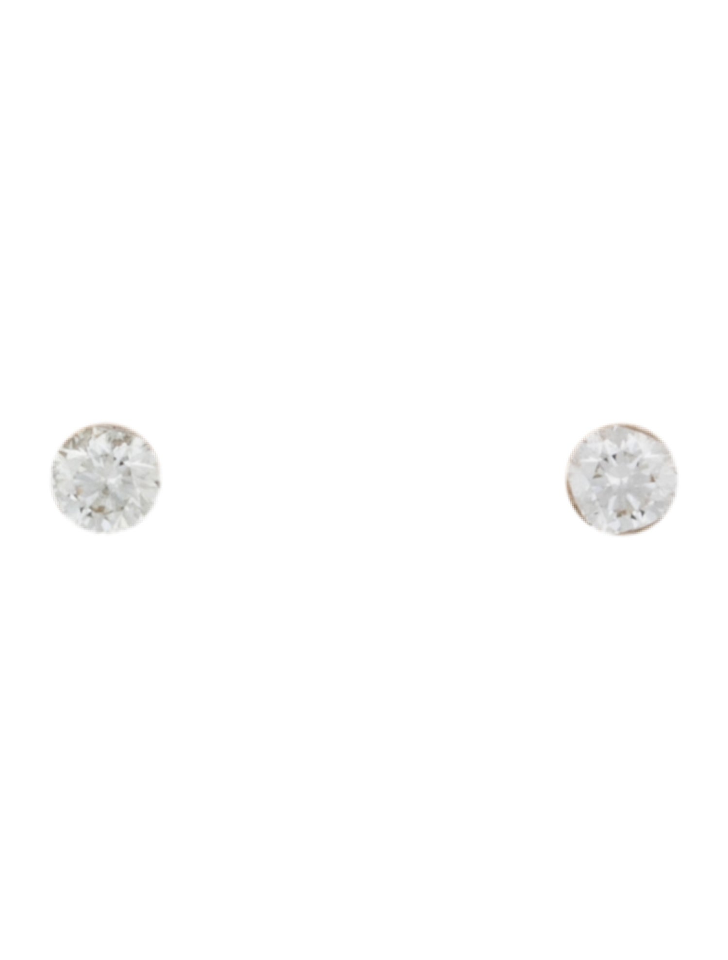 Maria Tash 14K Diamond Invisible Set Diamond Threaded Stud Earrings