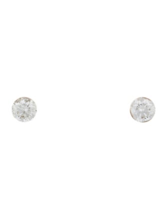 Maria Tash 14K Diamond Invisible Set Diamond Threaded Stud Earrings