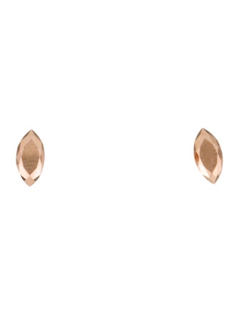 Maria Tash 14K Faceted Marquise Stud Earrings