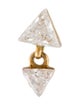 Maria Tash 18K Diamond Triangle Dangle Earring