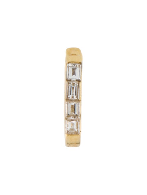Maria Tash 18K Single Diamond Huggie Earring