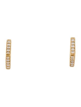 Maria Tash 18K Single Diamond Huggie Earring