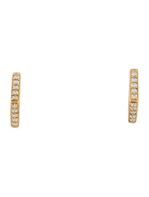Maria Tash 18K Single Diamond Huggie Earring