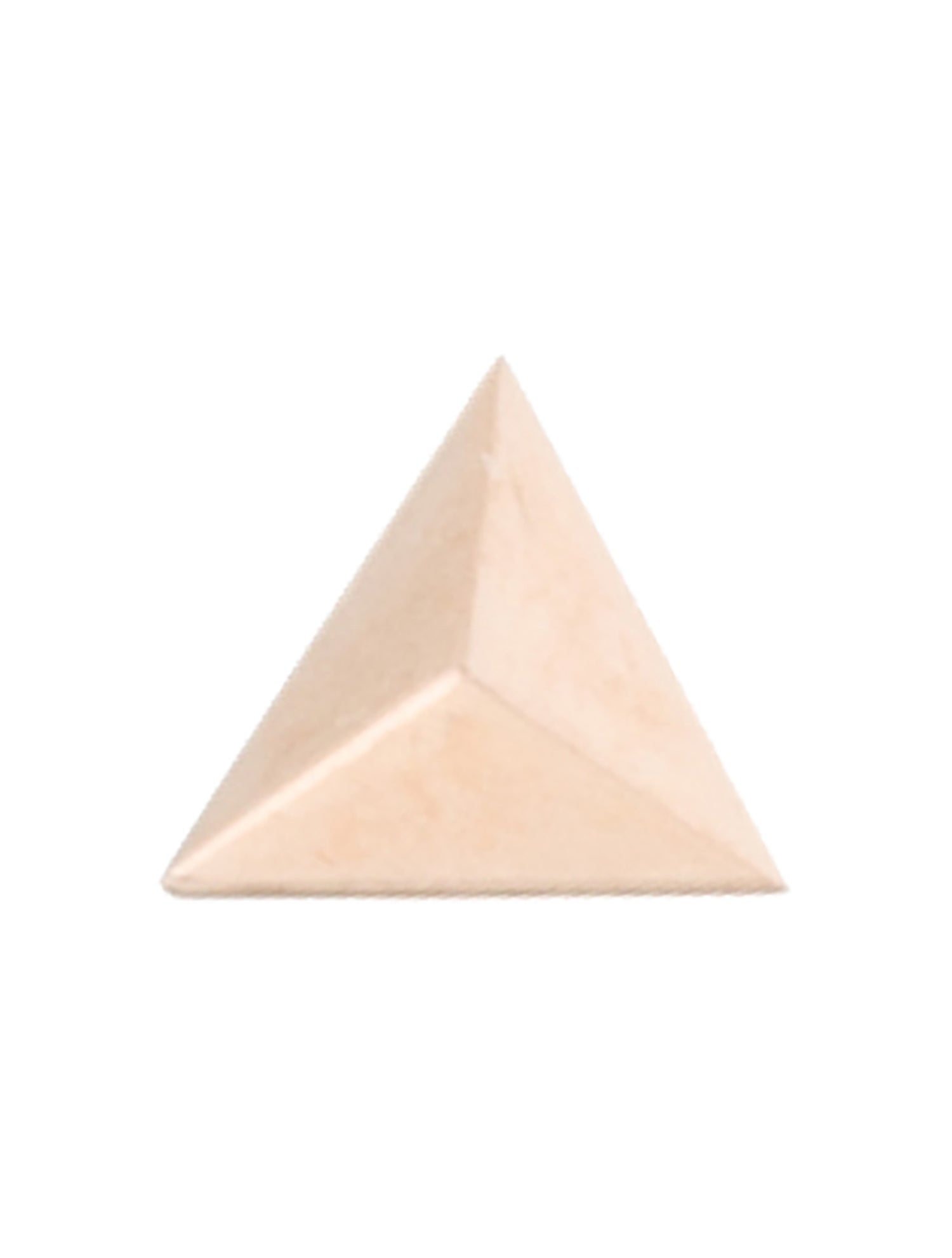 Maria Tash 14K Faceted Triangle Single Stud Earring