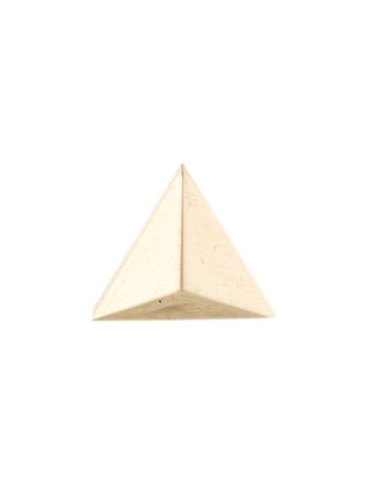 Maria Tash 14K Triangle Faceted Single Stud Earring