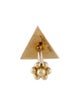 Maria Tash 14K Triangle Faceted Single Stud Earring