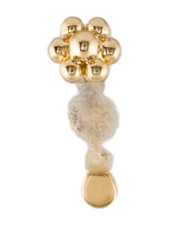 Maria Tash Invisible Set Diamond Dangle Threaded Stud Earring