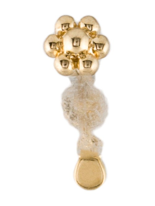 Maria Tash Invisible Set Diamond Dangle Threaded Stud Earring