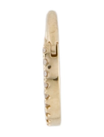 Maria Tash 14K Cubic Zirconia Horizontal Eternity Single Hoop Earring