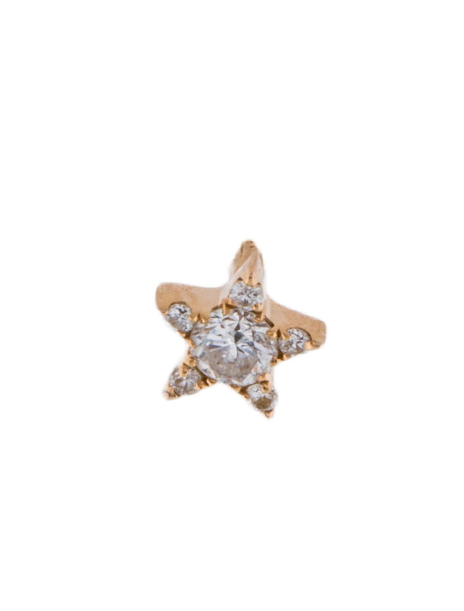 Maria Tash Diamond Star Threaded Stud Earring