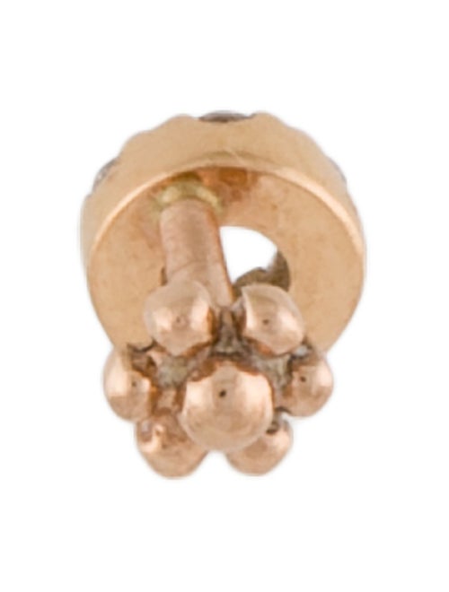 Maria Tash 18K Diamond Circle Stud Single Earring