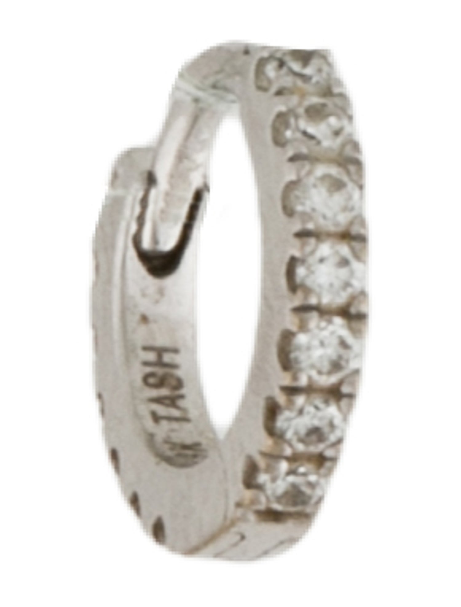 Maria Tash 18K Diamond Eternity Hoop Earring