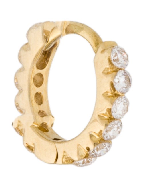 Maria Tash 18K Diamond Single Huggie Earring