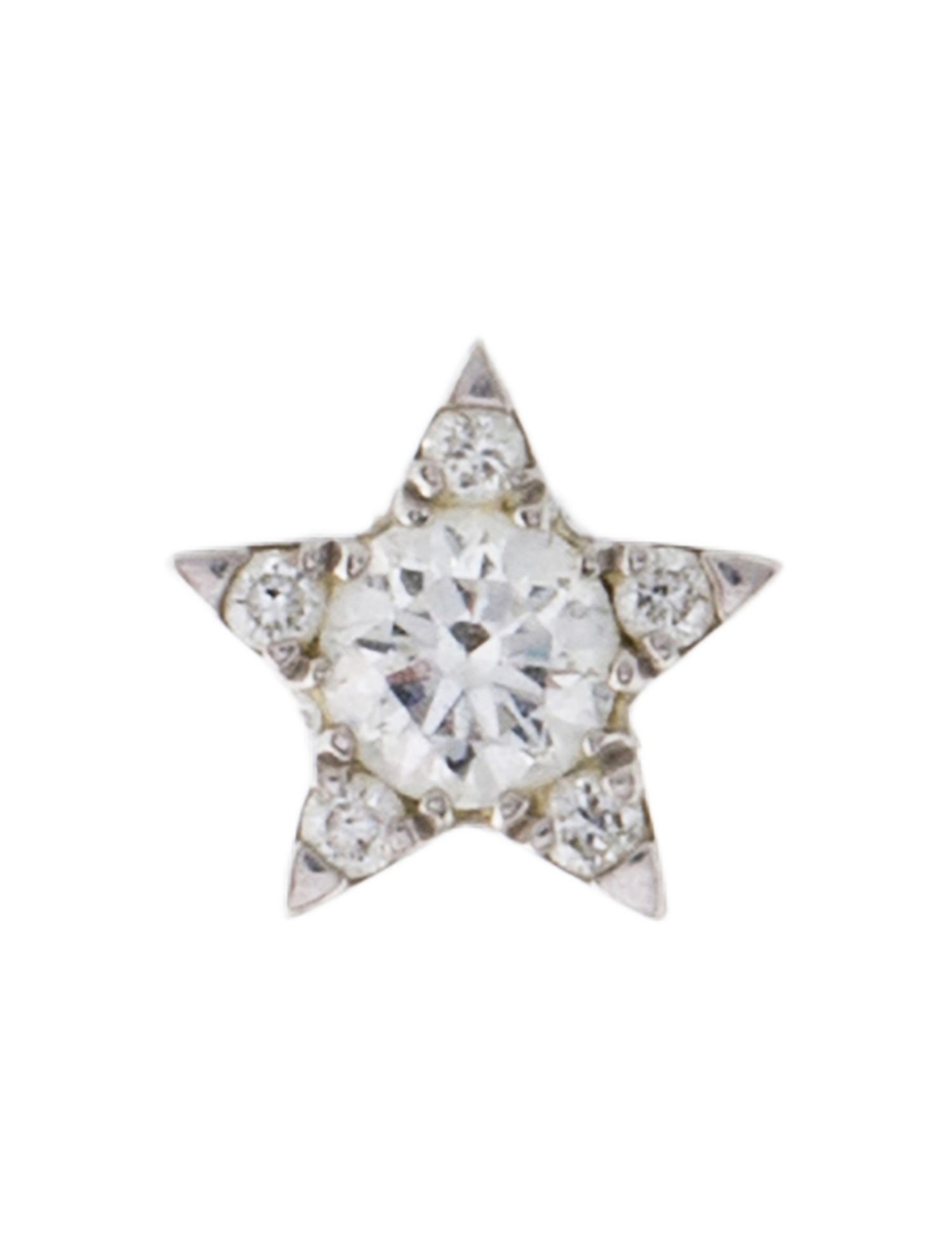 Maria Tash Diamond Star Threaded Stud Earring