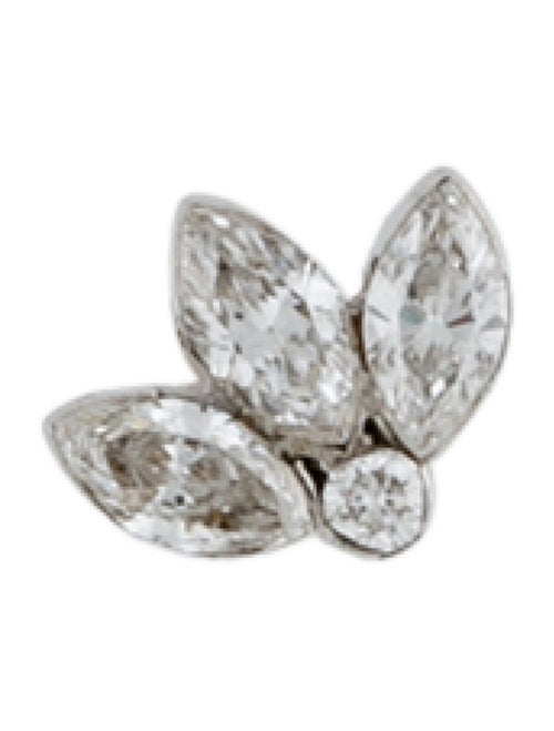 Maria Tash 18K Diamond Invisible Lotus Threaded Stud Earring