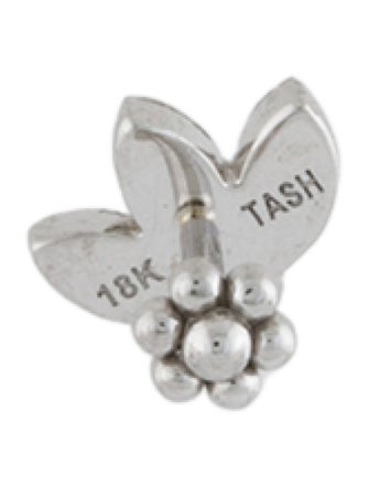 Maria Tash 18K Diamond Invisible Lotus Threaded Stud Earring