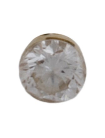 Maria Tash 14K Diamond Invisible Set Single Threaded Stud Earring