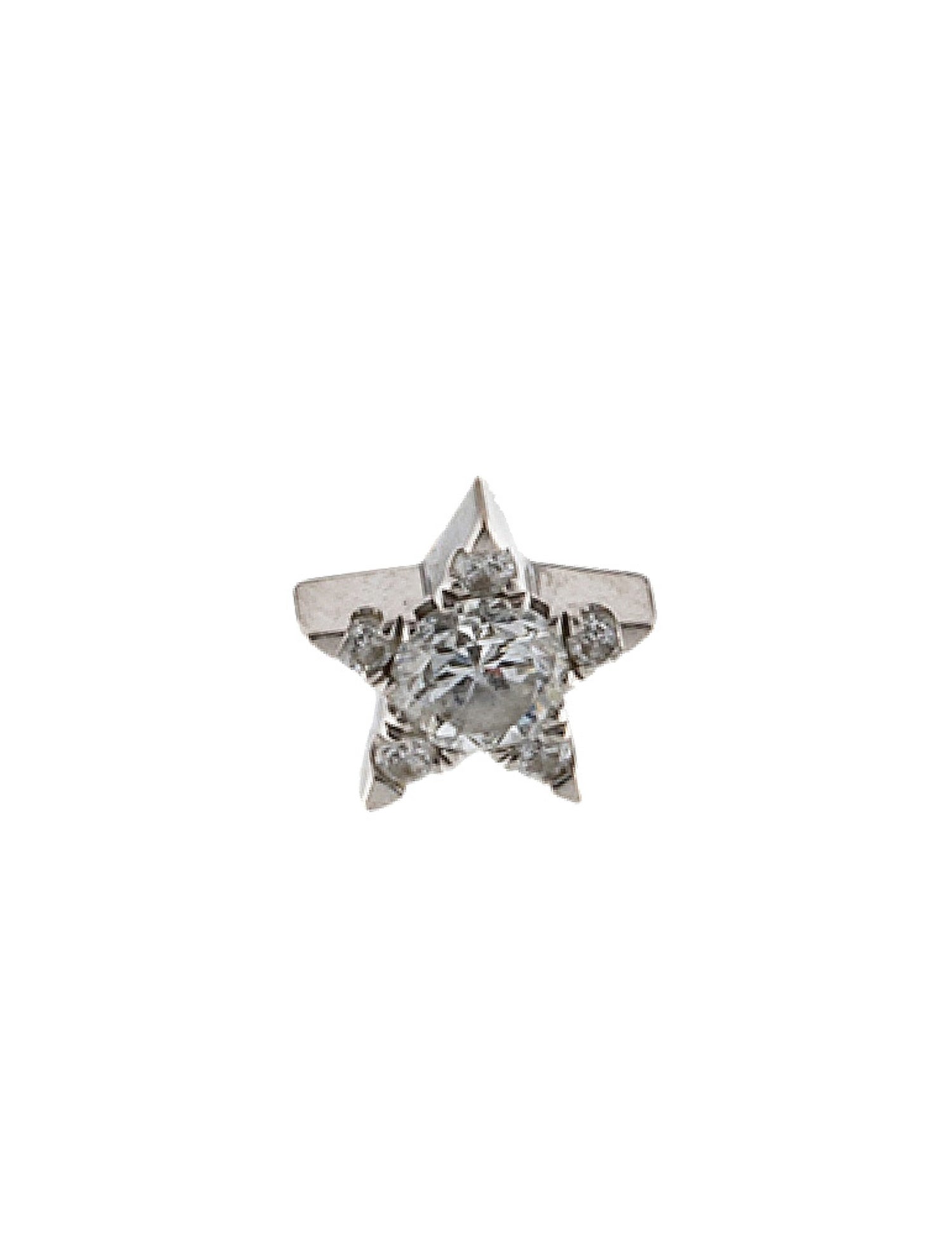 Maria Tash Diamond Star Threaded Stud Earring