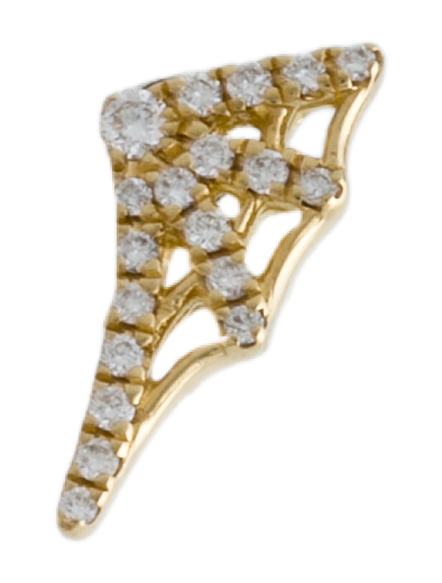 Maria Tash Diamond Web Single Stud Earring