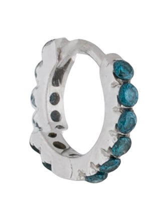 Maria Tash 18K Diamond Single Huggie Earring