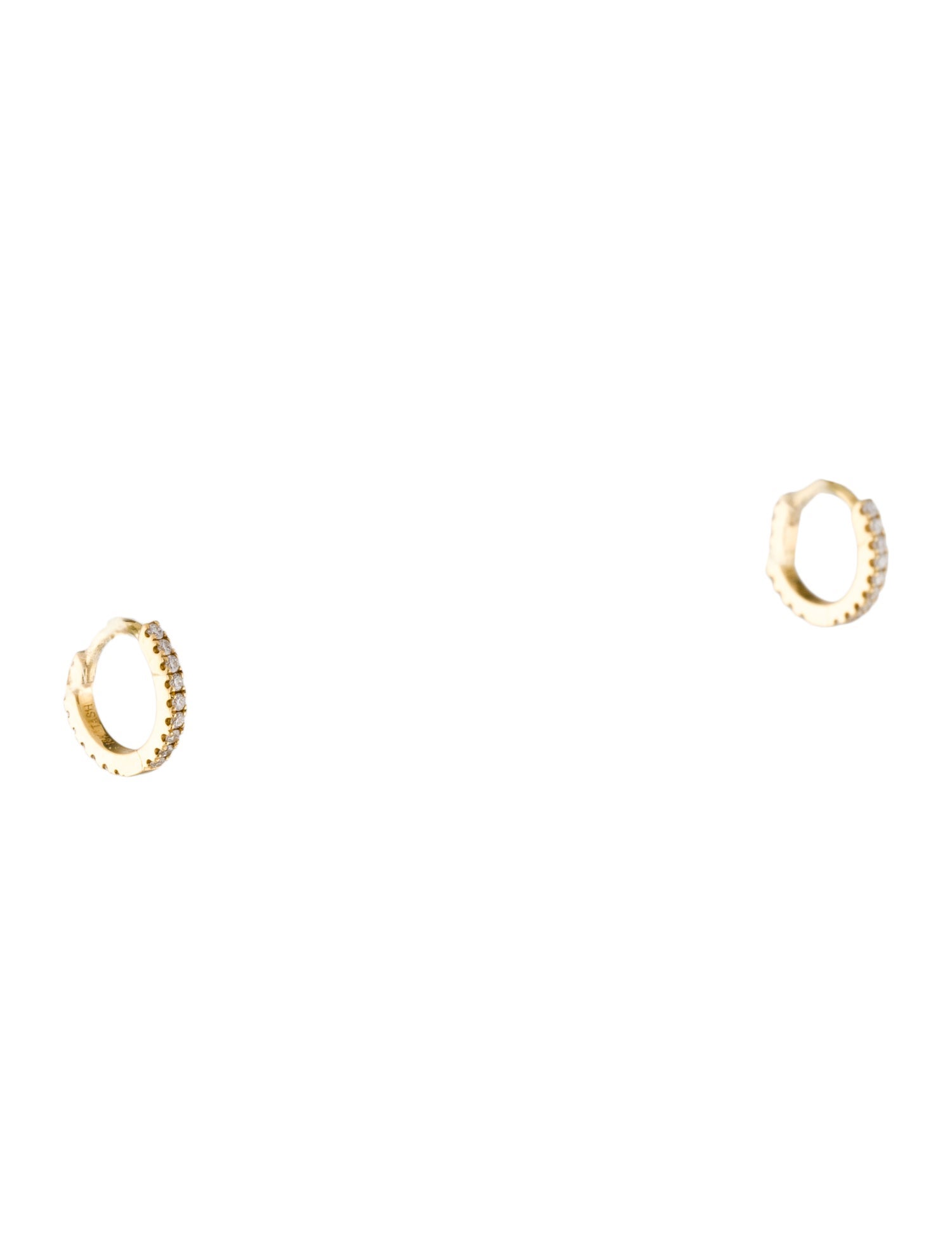 Maria Tash 18K Diamond Eternity Hoop Earrings
