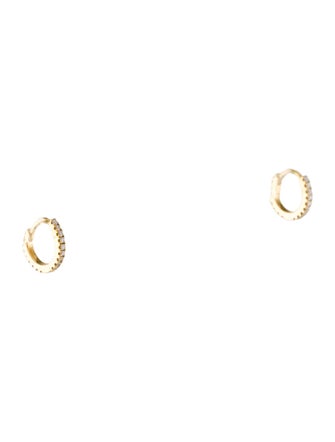 Maria Tash 18K Diamond Eternity Hoop Earrings