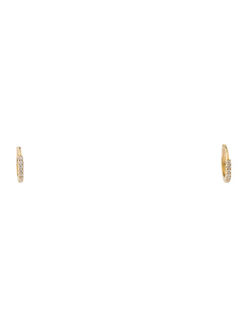 Maria Tash 18K Diamond Eternity Hoop Earrings