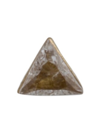 Maria Tash 18K Diamond Invisible Set Triangle Threaded Single Stud Earring