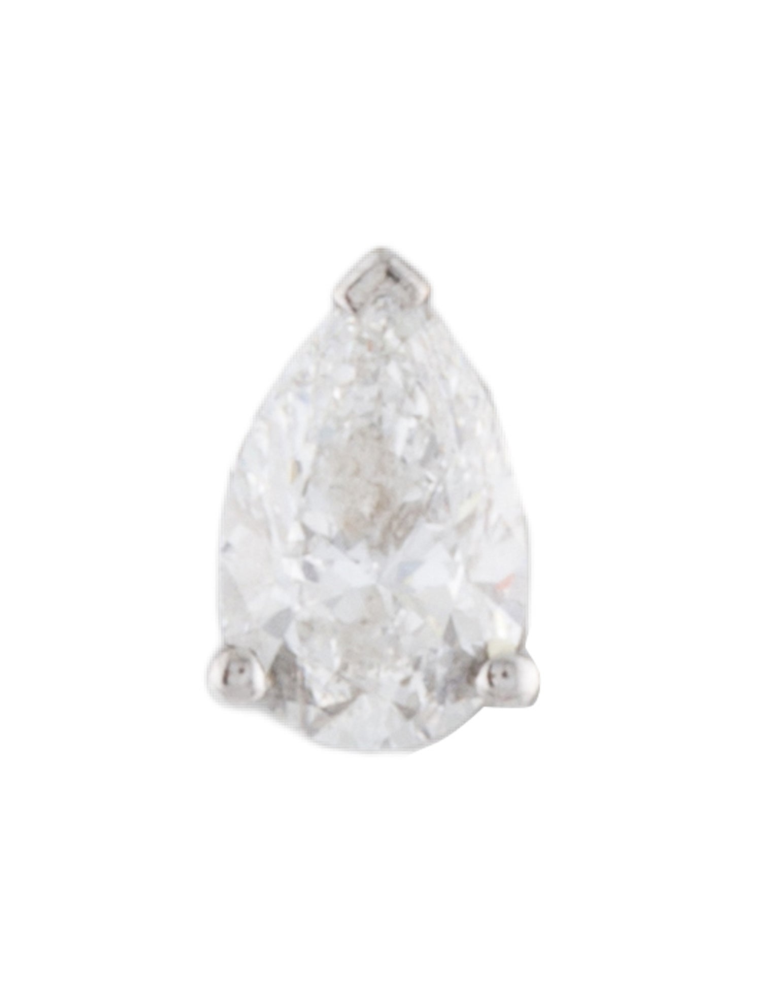 Maria Tash 18K Diamond Threaded Stud Earring w/ Diamond Back