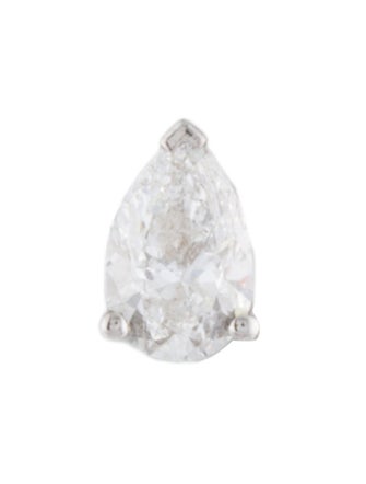 Maria Tash 18K Diamond Threaded Stud Earring w/ Diamond Back