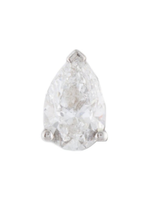 Maria Tash 18K Diamond Threaded Stud Earring w/ Diamond Back