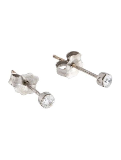 Maria Tash Diamond Invisible Set Stud Earrings