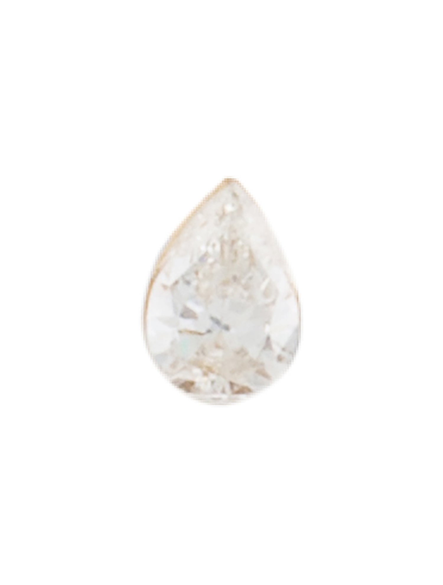 Maria Tash 18K Diamond Threaded Stud Single Earring