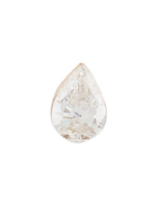 Maria Tash 18K Diamond Threaded Stud Single Earring