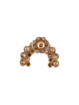 Maria Tash 18K Diamond Demi Apsara Threaded Stud Earring