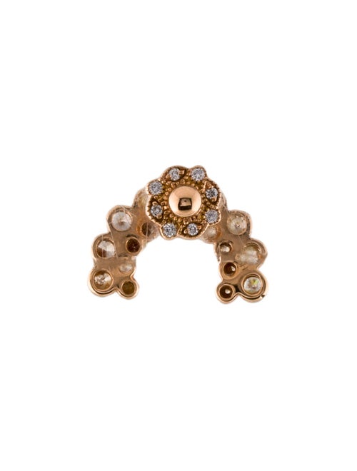 Maria Tash 18K Diamond Demi Apsara Threaded Stud Earring