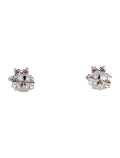 Maria Tash 18K Diamond Flower Stud Earrings