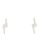 Maria Tash 18K Diamond Lightning Bolt Stud Earrings