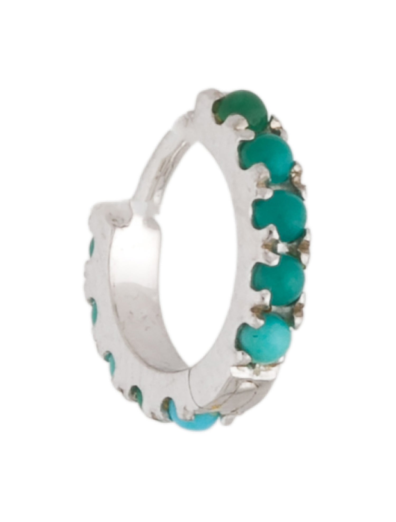 Maria Tash 14K Turquoise Huggie Earring