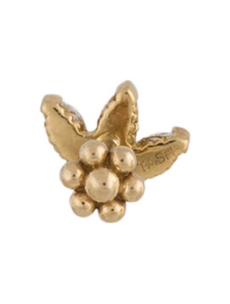 Maria Tash 14K Diamond Lotus Post Earring