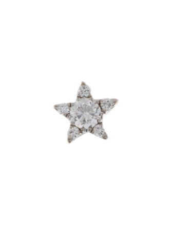 Maria Tash 14K Diamond Star Threaded Stud Earring