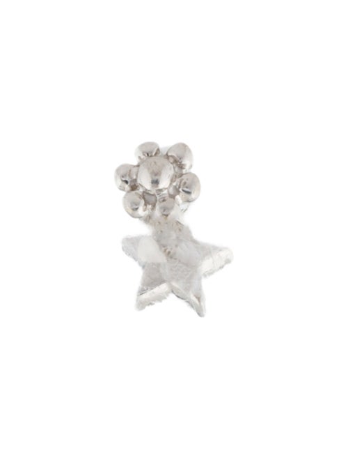 Maria Tash 14K Diamond Star Threaded Stud Earring