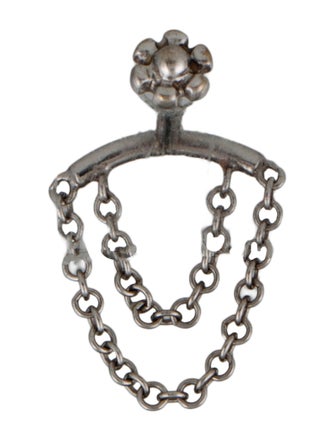 Maria Tash 14K Double Chain Drape Single Stud Earring