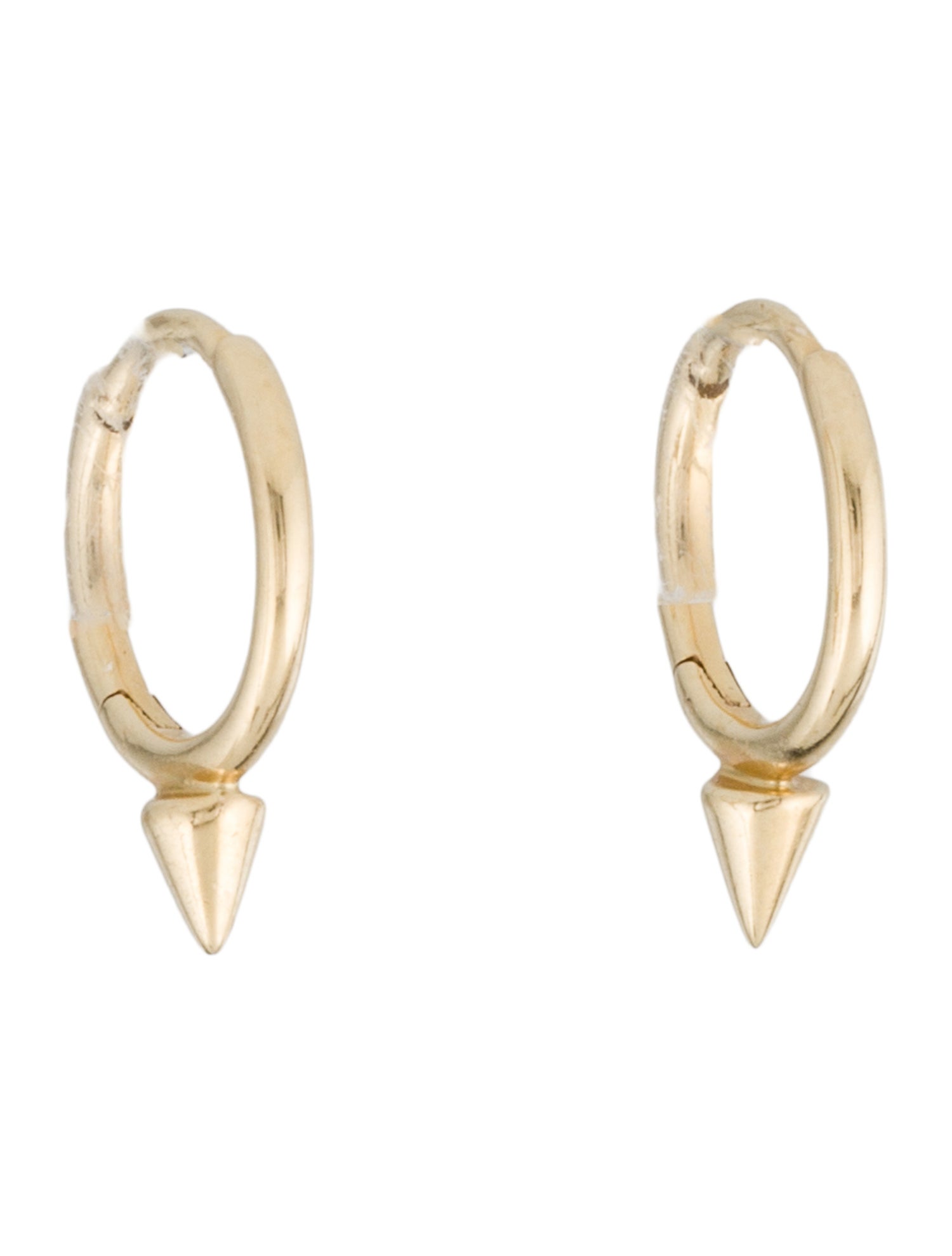 Maria Tash 14K Short Spike Huggie Hoop Earrings