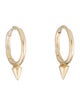Maria Tash 14K Short Spike Huggie Hoop Earrings