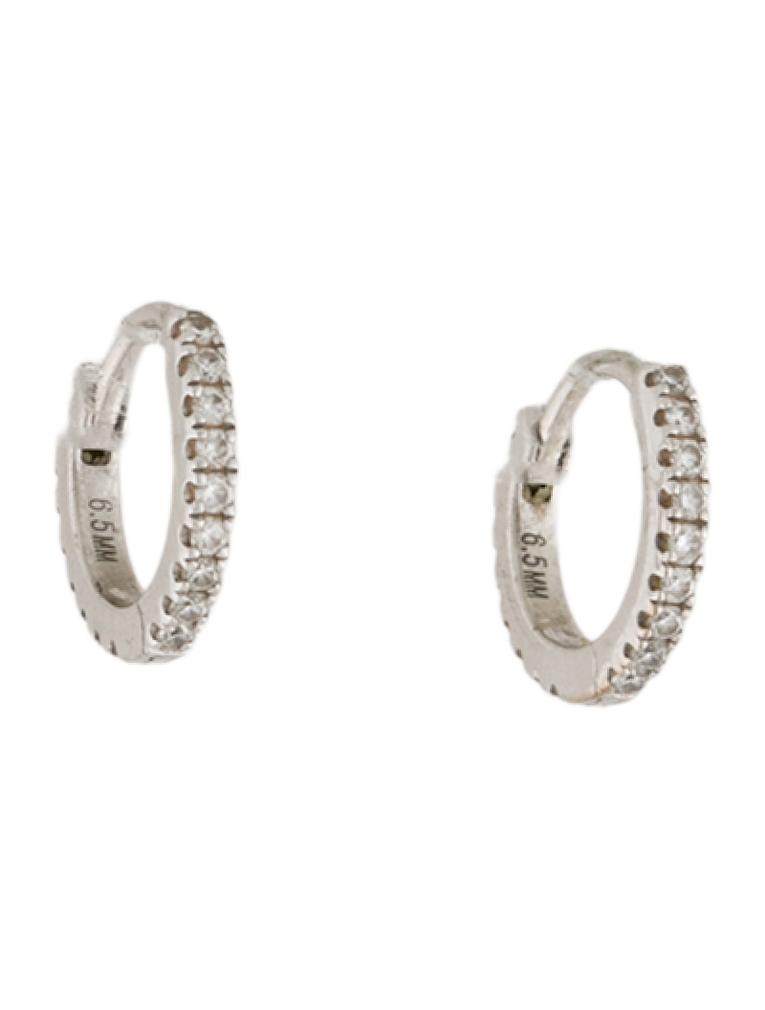 Maria Tash 18K Diamond Eternity Hoop Earrings